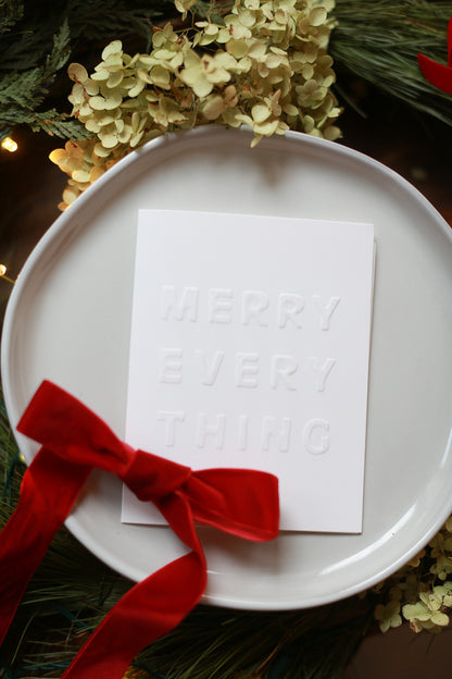 MERRY EVERYTHING HOLIDAY CARD